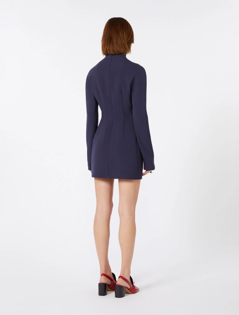 Short, contoured gabardine dress  - MIDNIGHTBLUE - Sportmax - 3