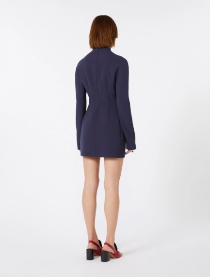 Short, contoured gabardine dress  - MIDNIGHTBLUE - Sportmax - 3