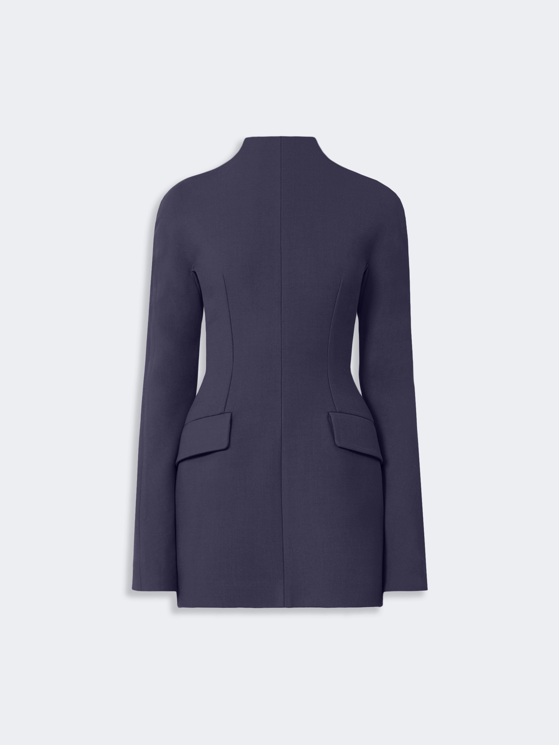 Short, contoured gabardine dress  - MIDNIGHTBLUE - Sportmax - 4