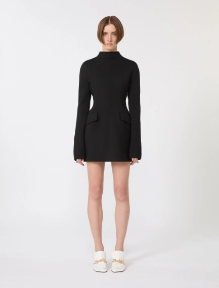 Short, contoured gabardine dress  - BLACK - Sportmax - 2