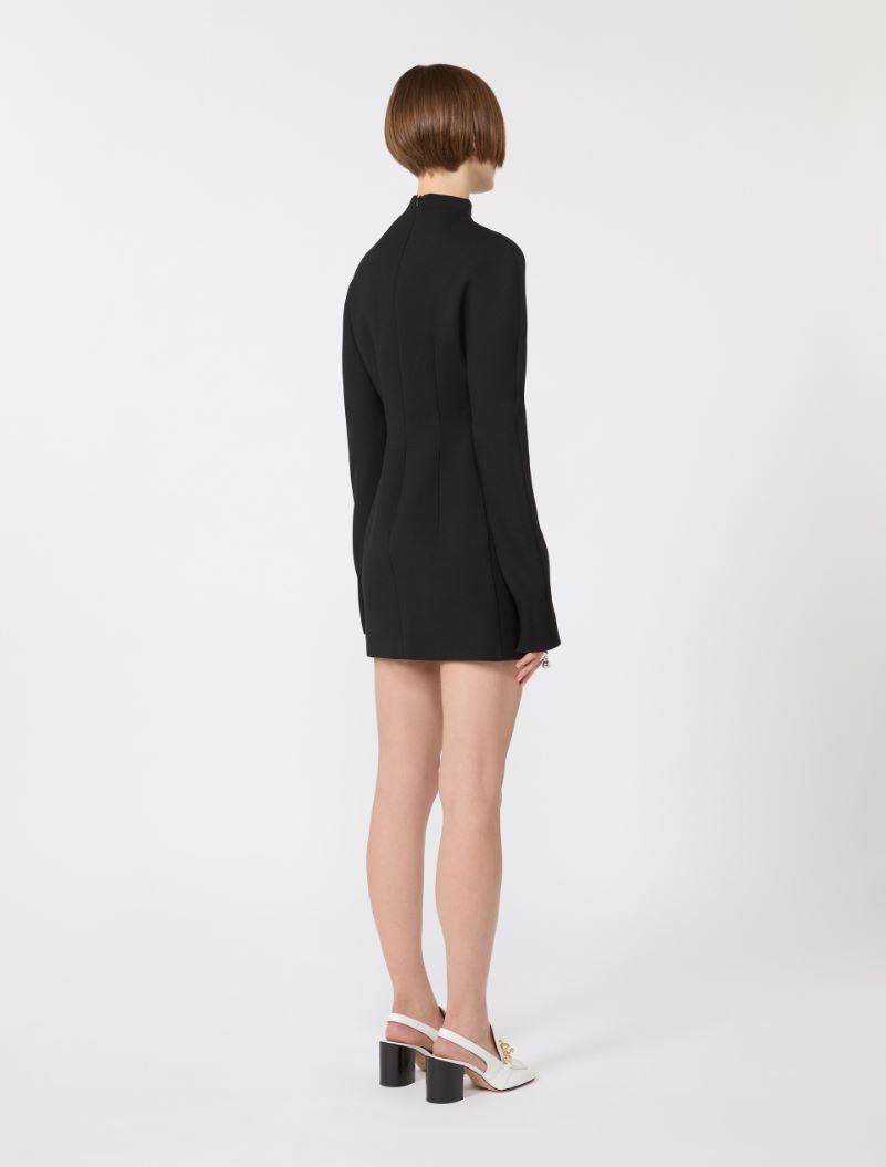Short, contoured gabardine dress  - BLACK - Sportmax - 3