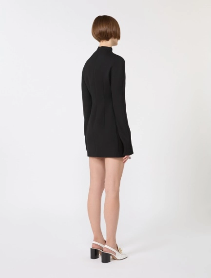 Short, contoured gabardine dress  - BLACK - Sportmax - 3