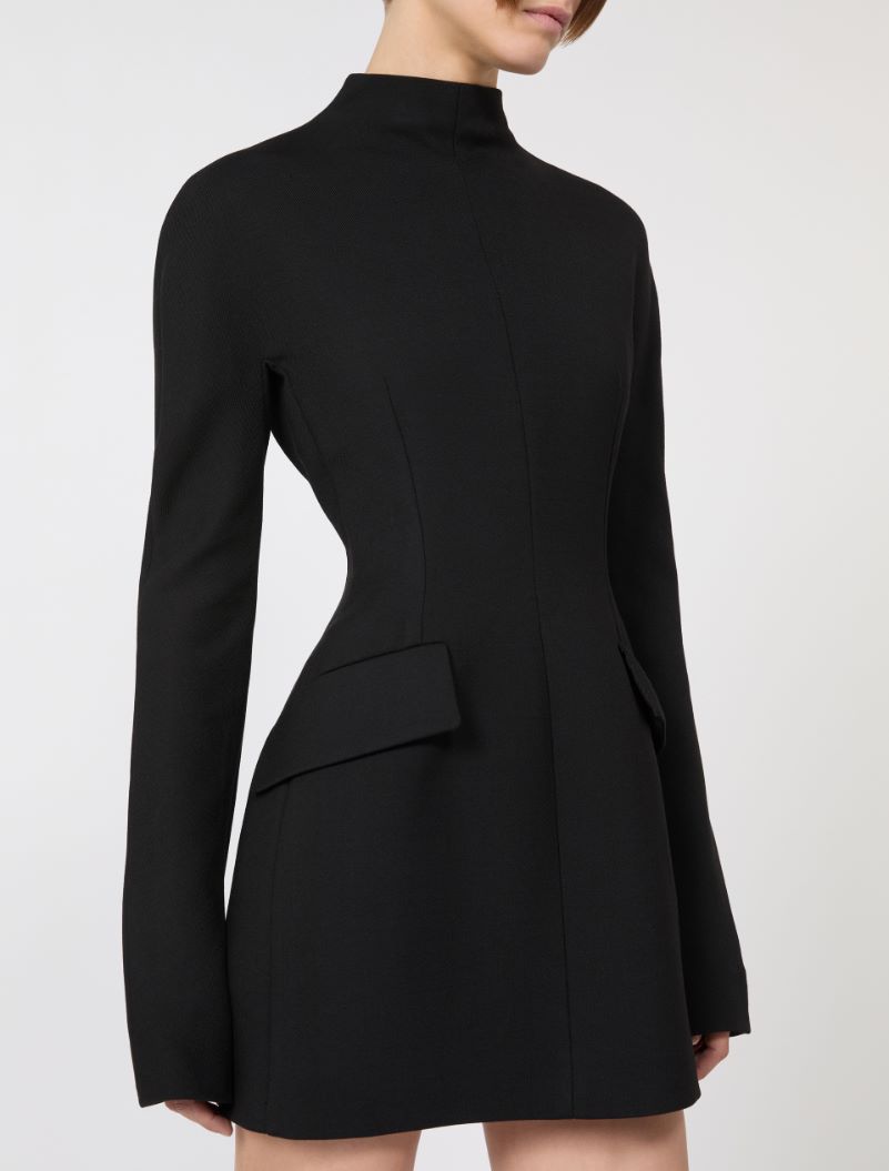 Short, contoured gabardine dress  - BLACK - Sportmax - 4