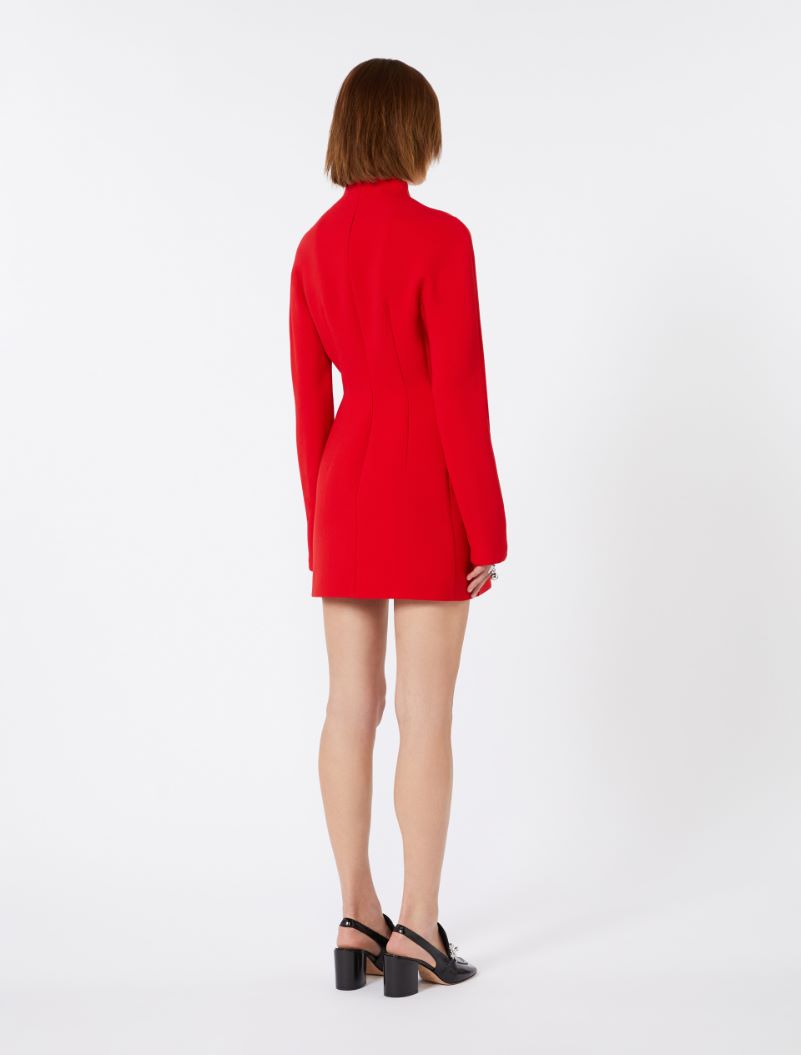 Short, contoured gabardine dress  - RED - Sportmax - 3