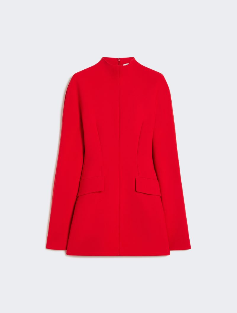 Short, contoured gabardine dress  - RED - Sportmax - 5
