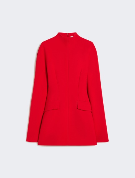 Short, contoured gabardine dress  - RED - Sportmax - 5