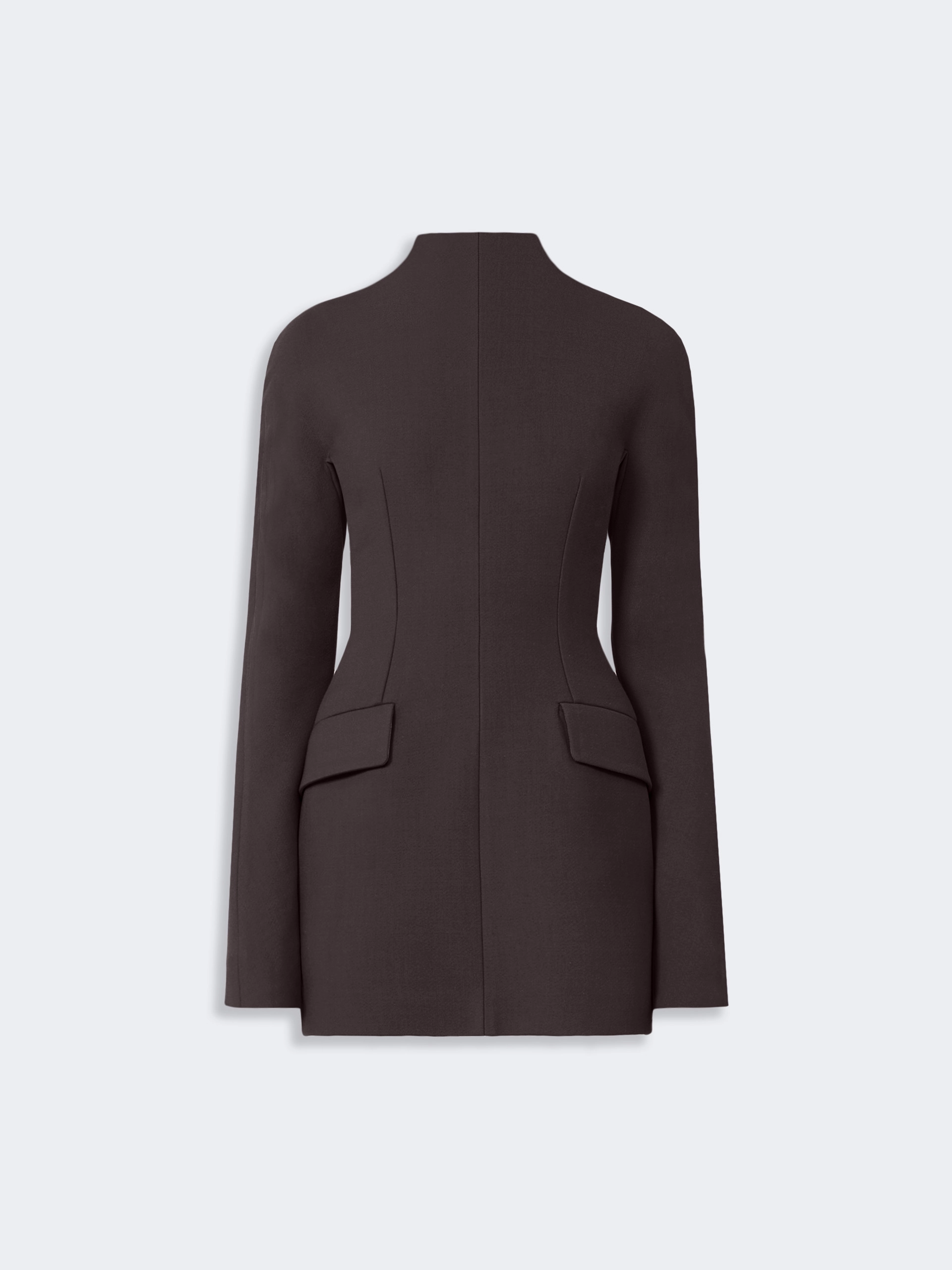 Short, contoured gabardine dress  - CHOCOLATE - Sportmax - 6