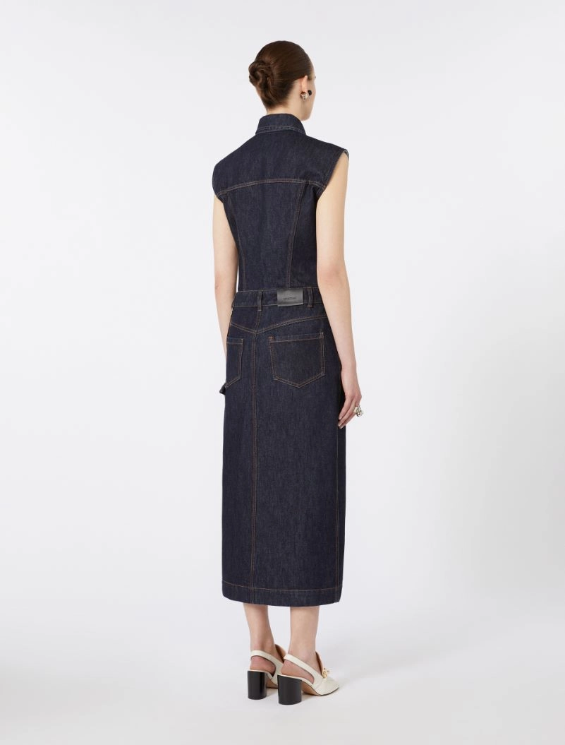 Slim-fit denim shirt dress - MIDNIGHTBLUE - Sportmax - 3