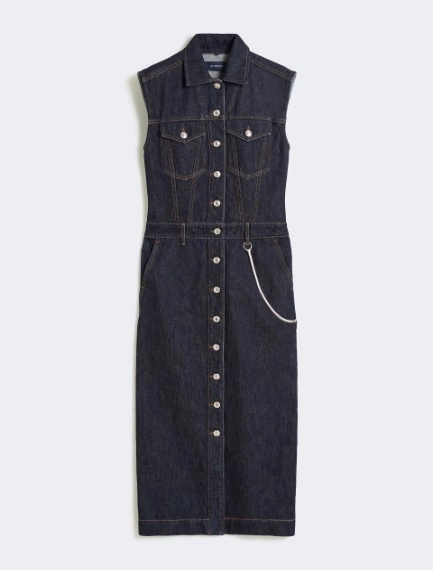 Slim-fit denim shirt dress - Sportmax