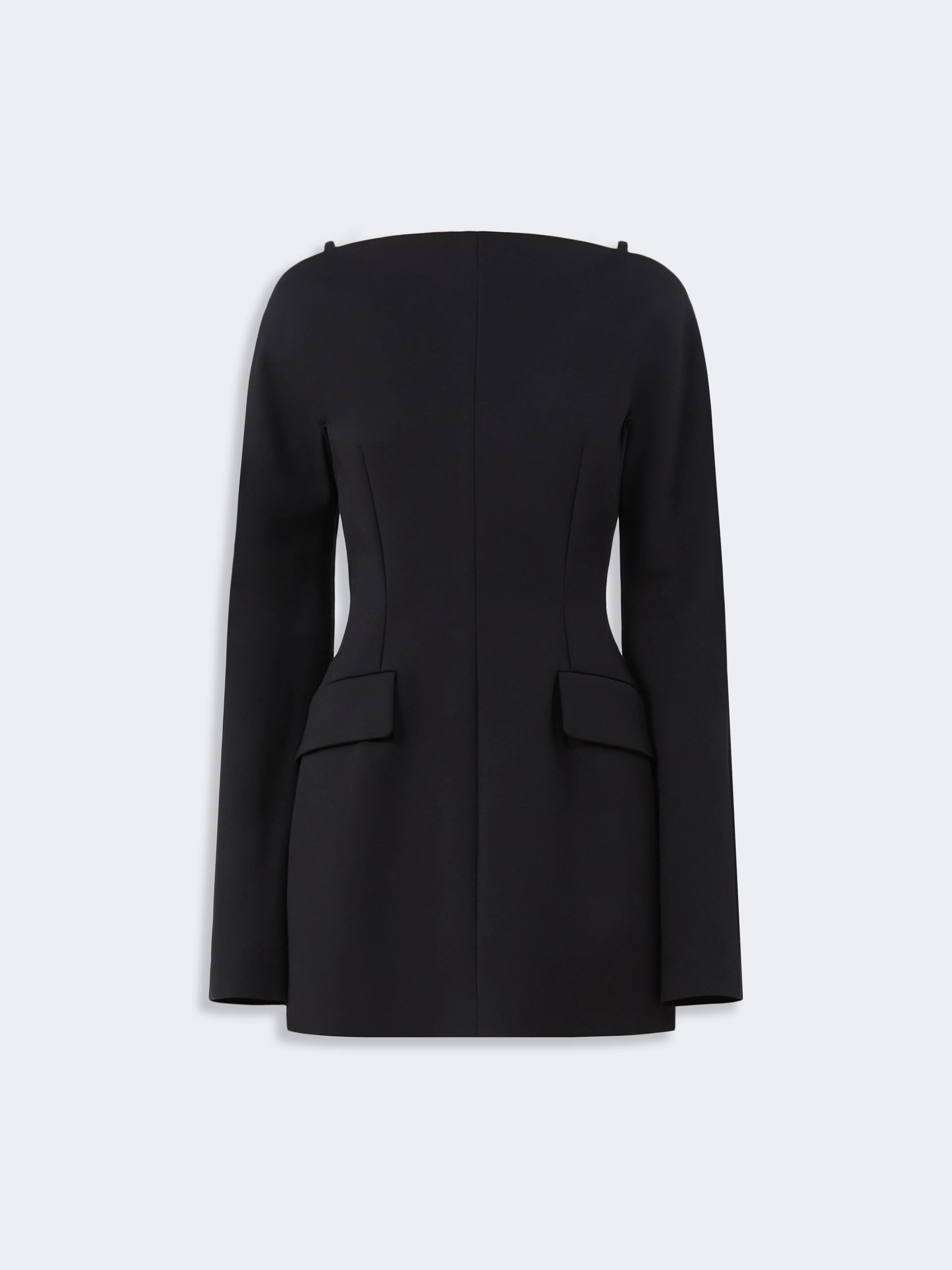 Short contoured cady dress  - BLACK - Sportmax - 5