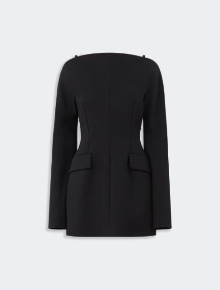 Short contoured cady dress  - BLACK - Sportmax - 6