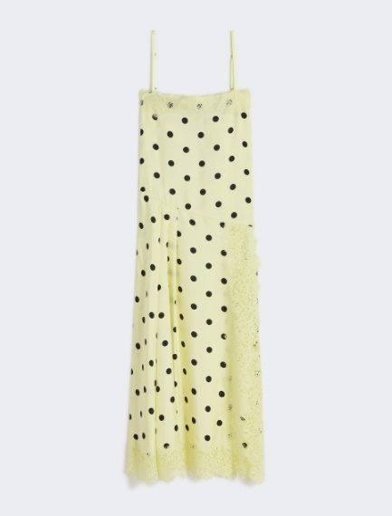 Lace-detail long dress - LEMON - Sportmax - 6