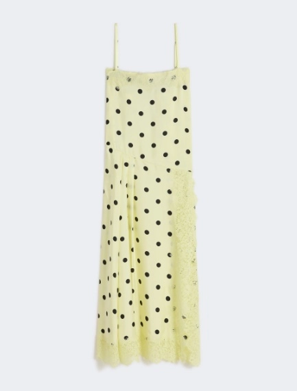 Lace-detail long dress - LEMON - Sportmax - 6