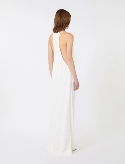 Long viscose dress - WHITE - Sportmax - 3