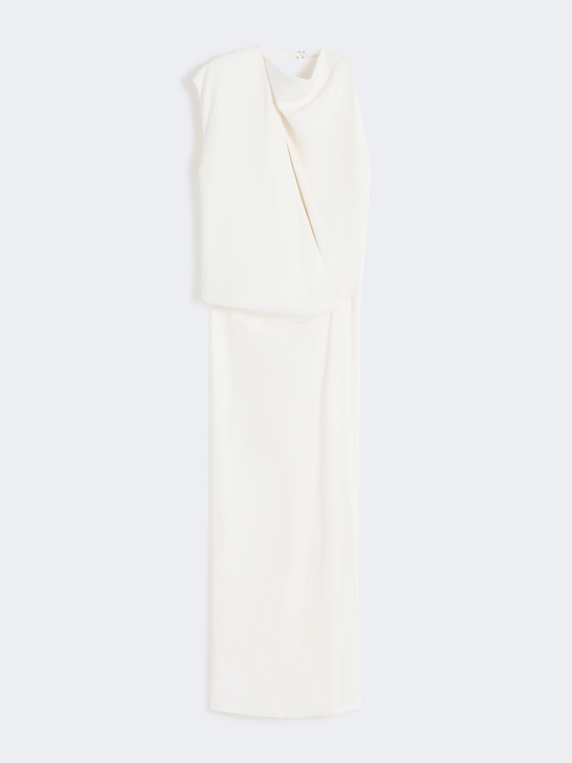 Asymmetrical viscose dress - ECRU - Sportmax - 5