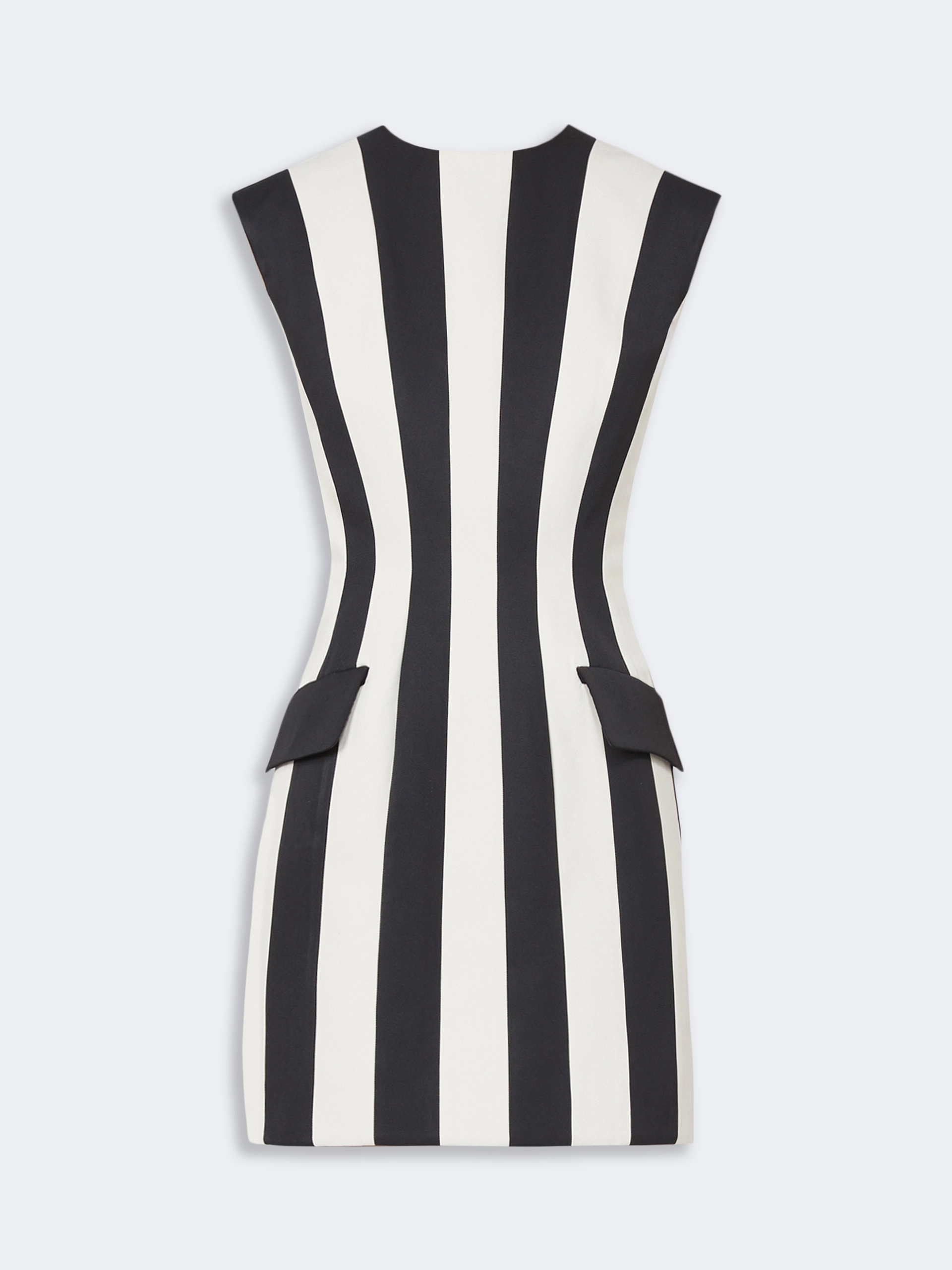 Hourglass-silhouette twill dress - BLACK - Sportmax - 5