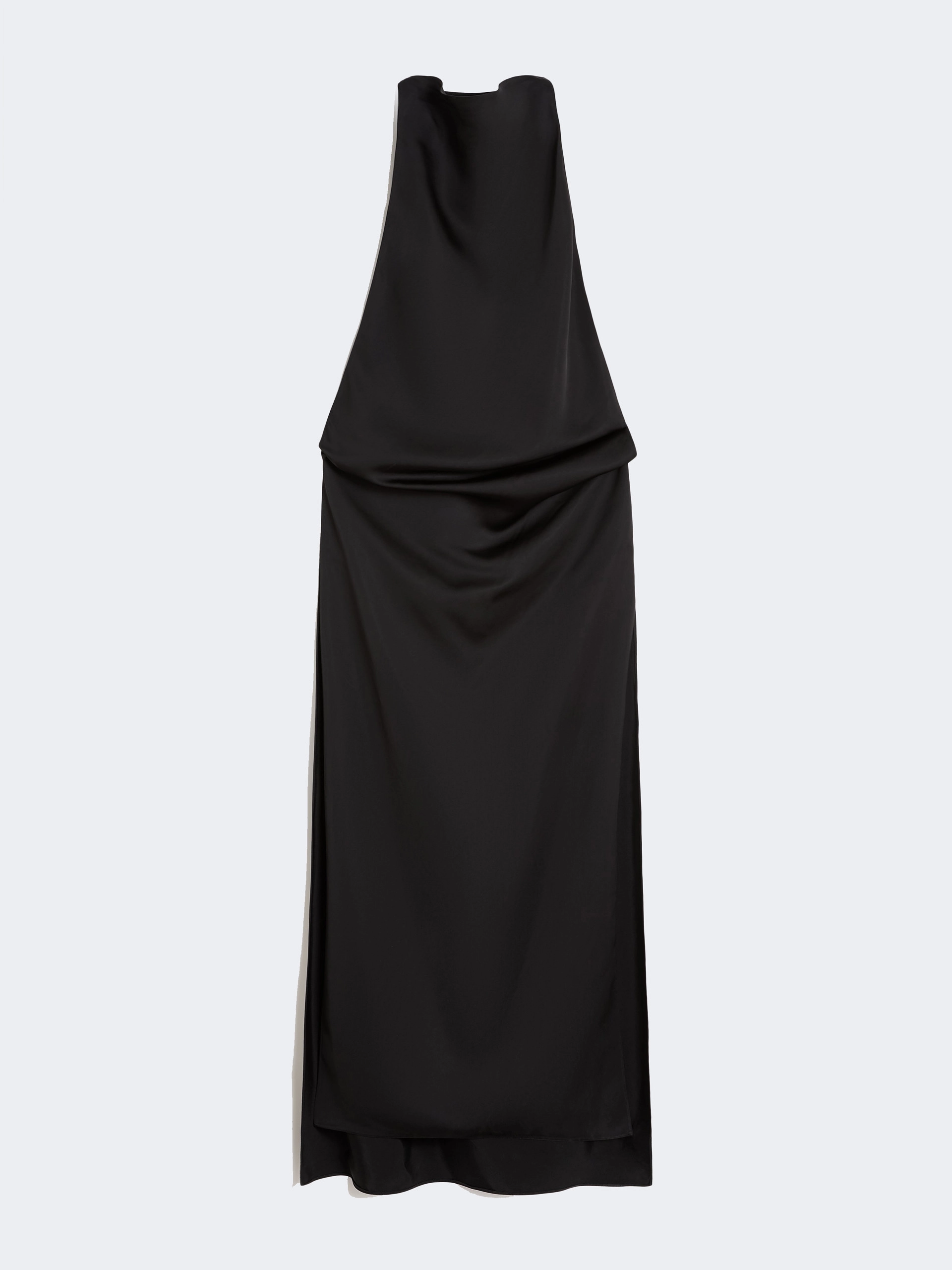 Viscose satin draped dress - BLACK - Sportmax - 5