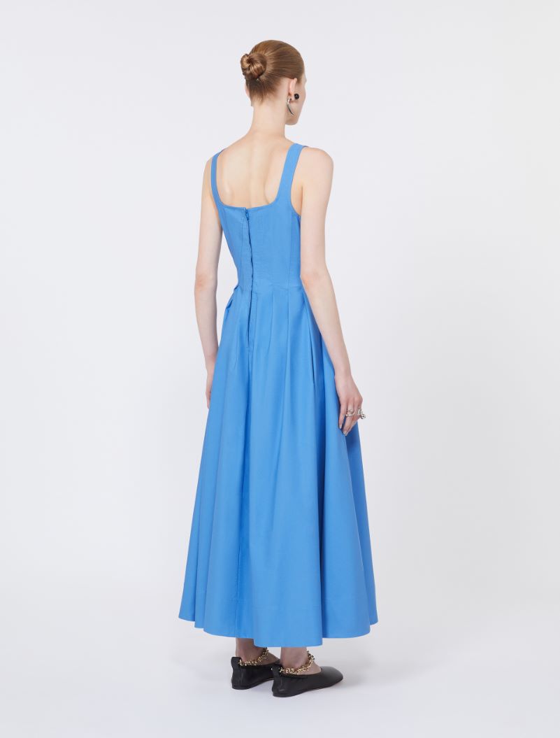 Long sleeveless pure cotton dress - AVIO - Sportmax - 3
