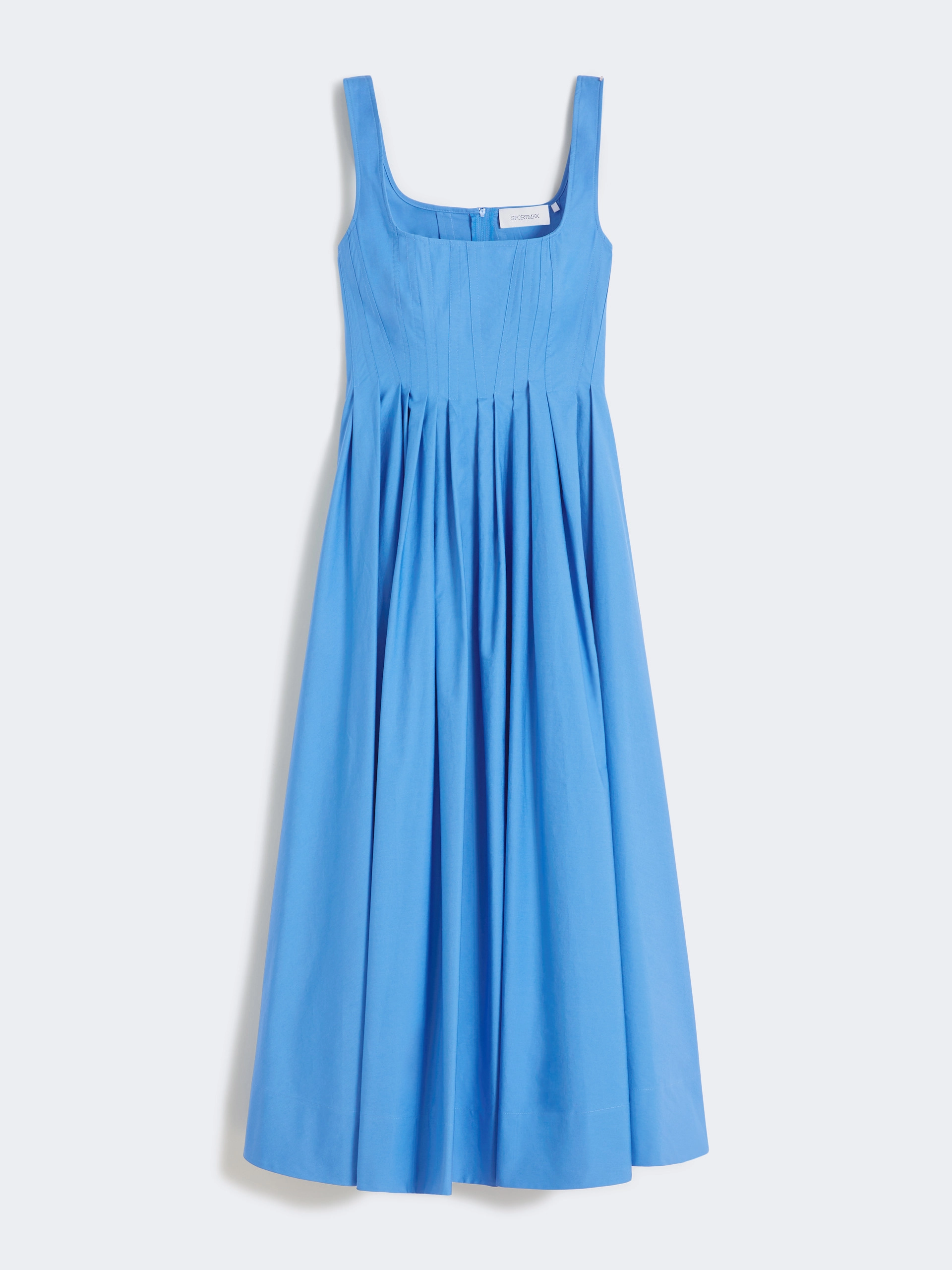 Long sleeveless pure cotton dress - AVIO - Sportmax - 5