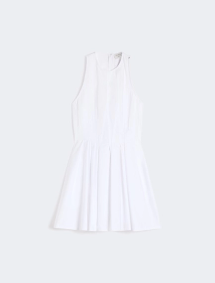 Short sleeveless pure cotton dress - OPTICAL WHITE - Sportmax - 6
