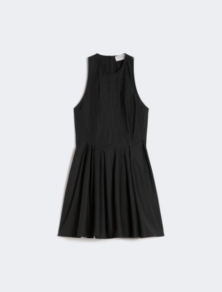 Abito corto smanicato in puro cotone - NERO - Sportmax