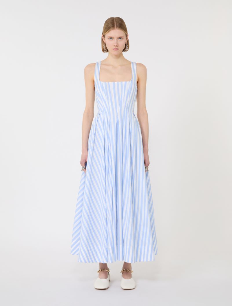 Long cotton poplin dress - LIGHT BLUE - Sportmax - 2