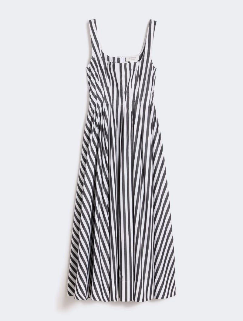 Abito lungo in popeline di cotone - NERO - Sportmax - 6