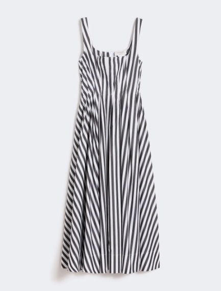 Abito lungo in popeline di cotone - NERO - Sportmax - 6