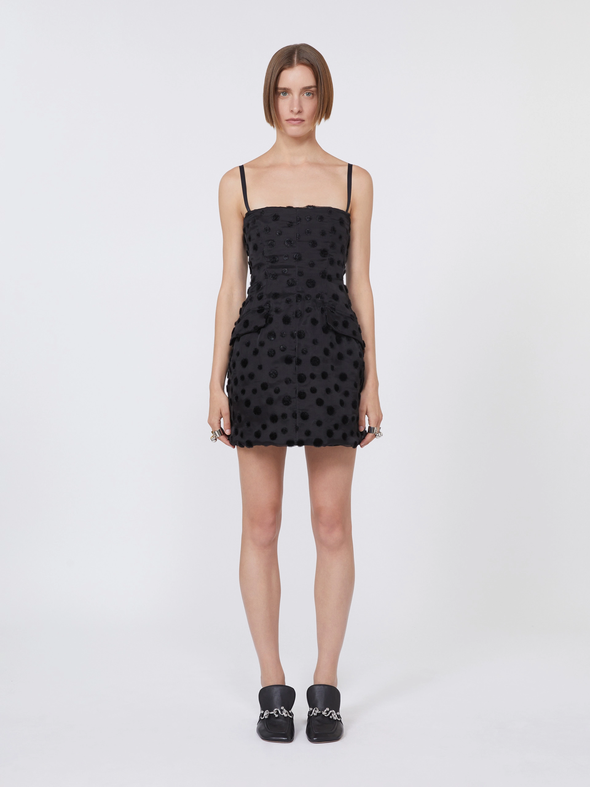 Silk organza hourglass dress - BLACK - Sportmax - 2
