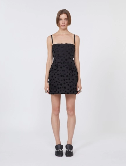 Silk organza hourglass dress - BLACK - Sportmax - 2