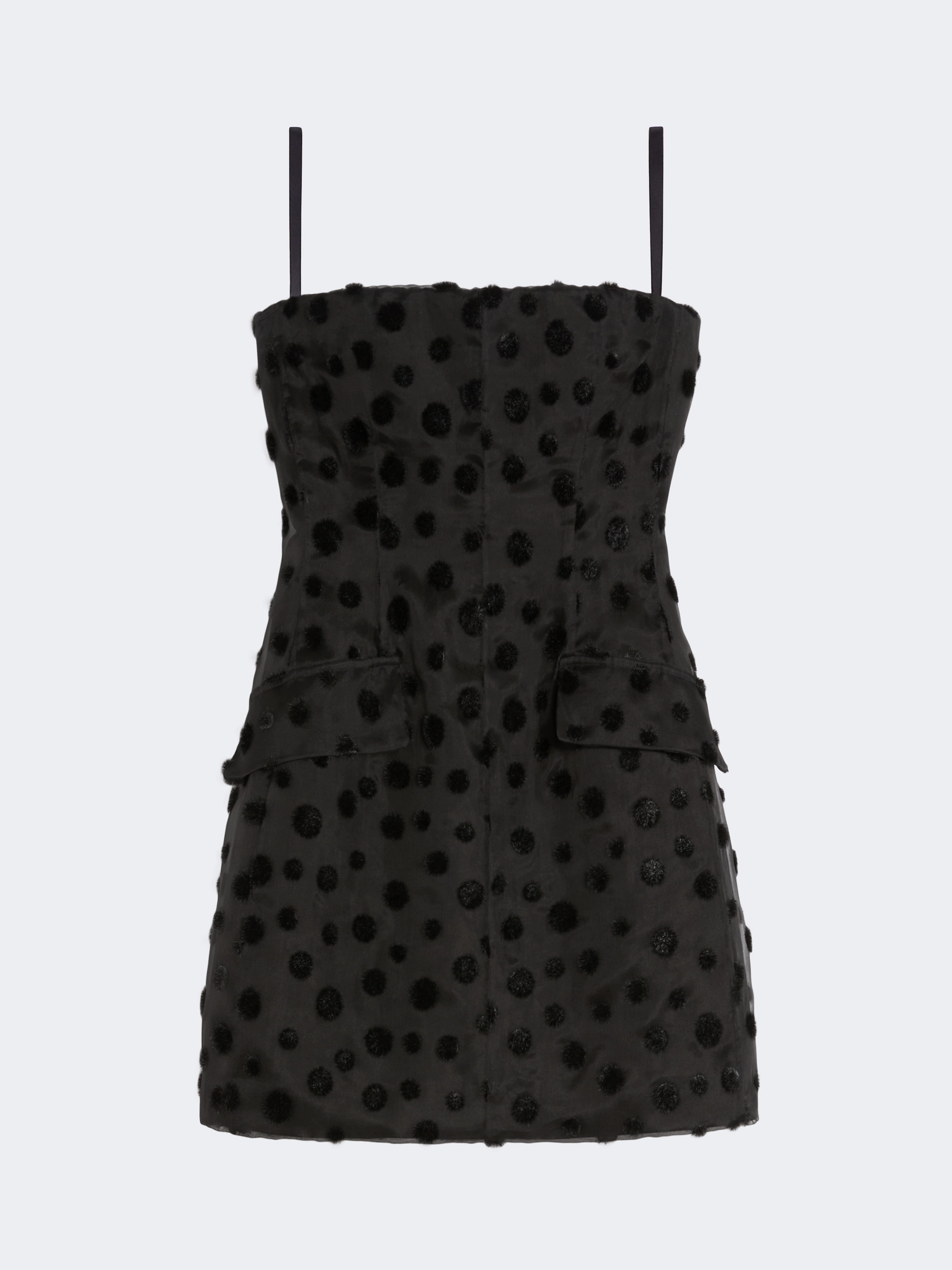 Silk organza hourglass dress - BLACK - Sportmax - 5