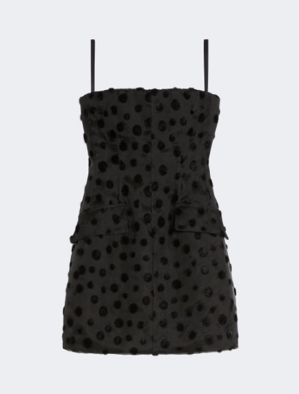 Silk organza hourglass dress - BLACK - Sportmax - 6