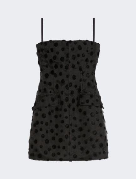 Silk organza hourglass dress - BLACK - Sportmax