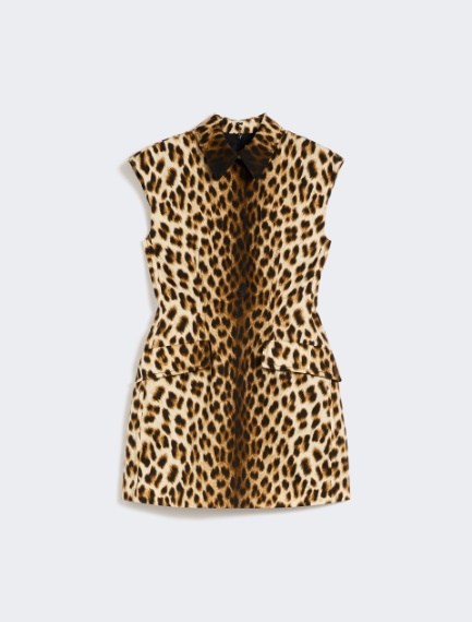 Sleeveless hourglass dress in cotton - CAMEL - Sportmax - 7