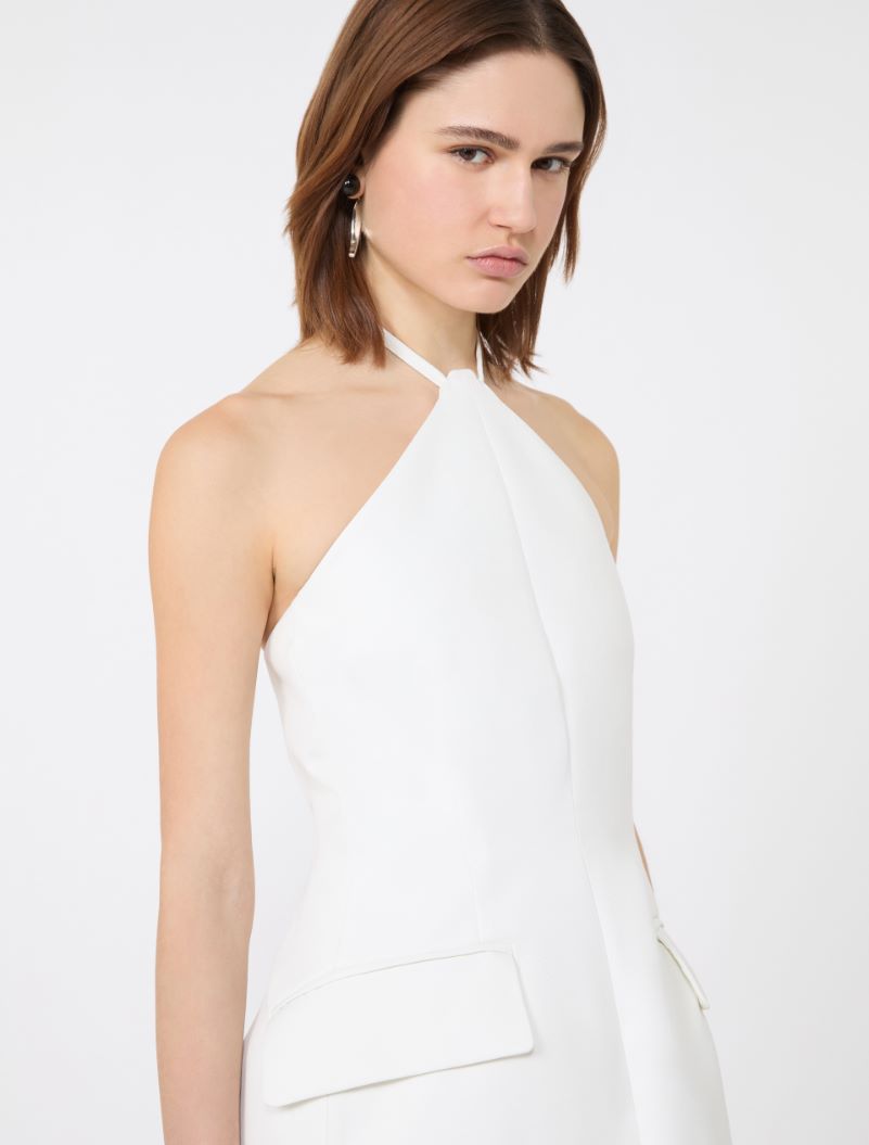 Bi-material dress - WHITE - Sportmax - 4