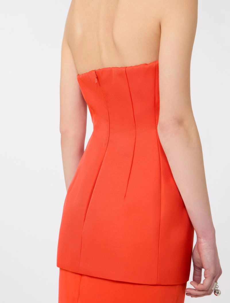 Bi-material dress - ORANGE - Sportmax - 5