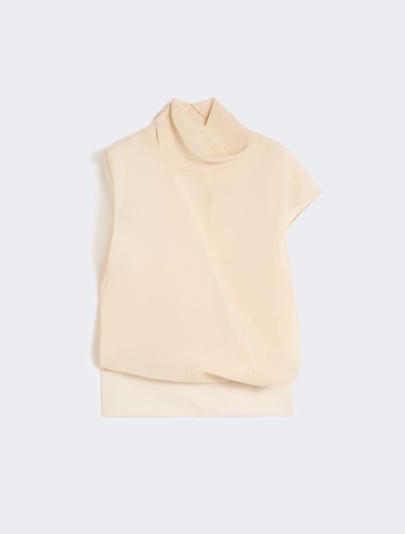 Cotton voile two-piece blouse - ECRU - Sportmax - 6