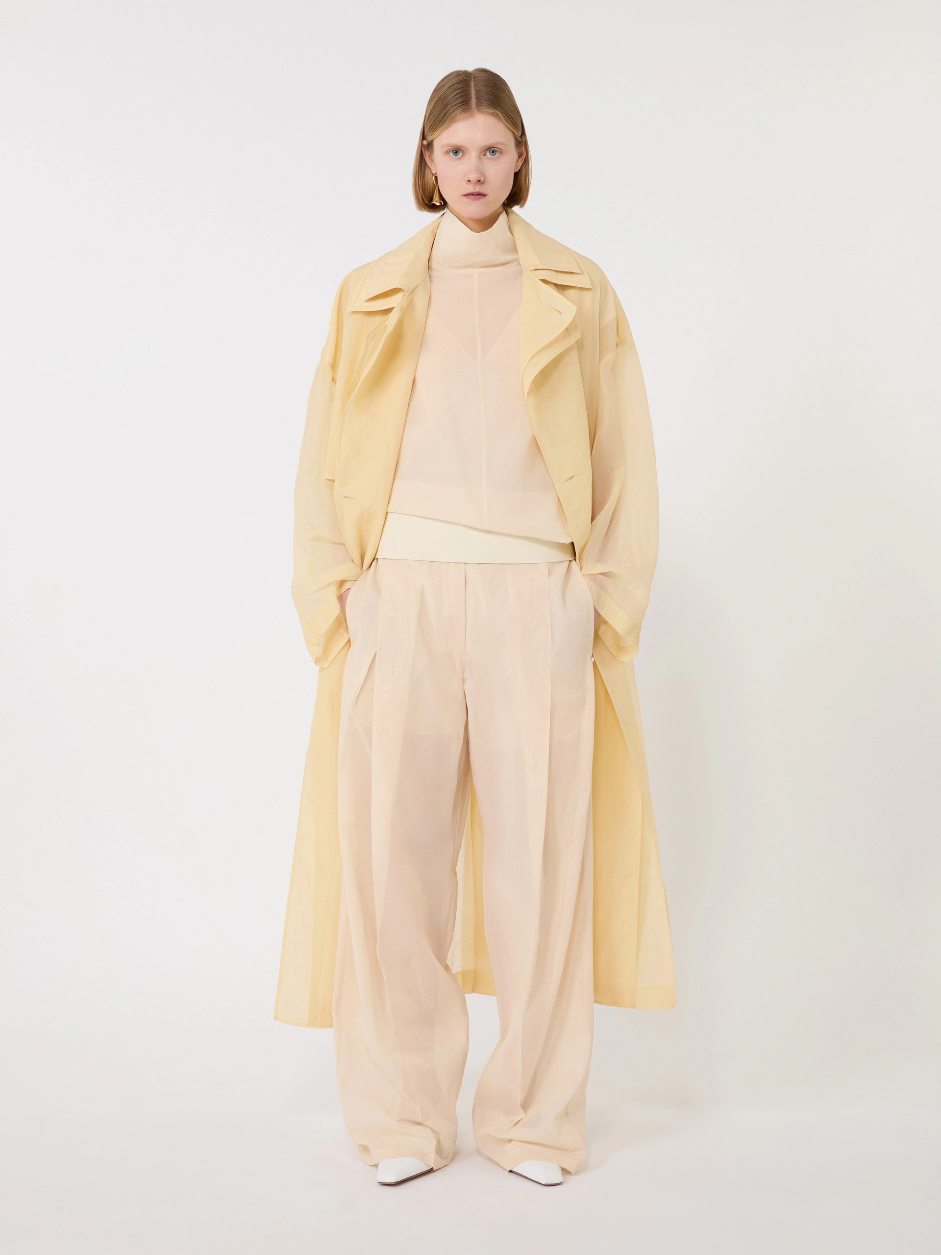 Cotton voile two-piece blouse - ECRU - Sportmax