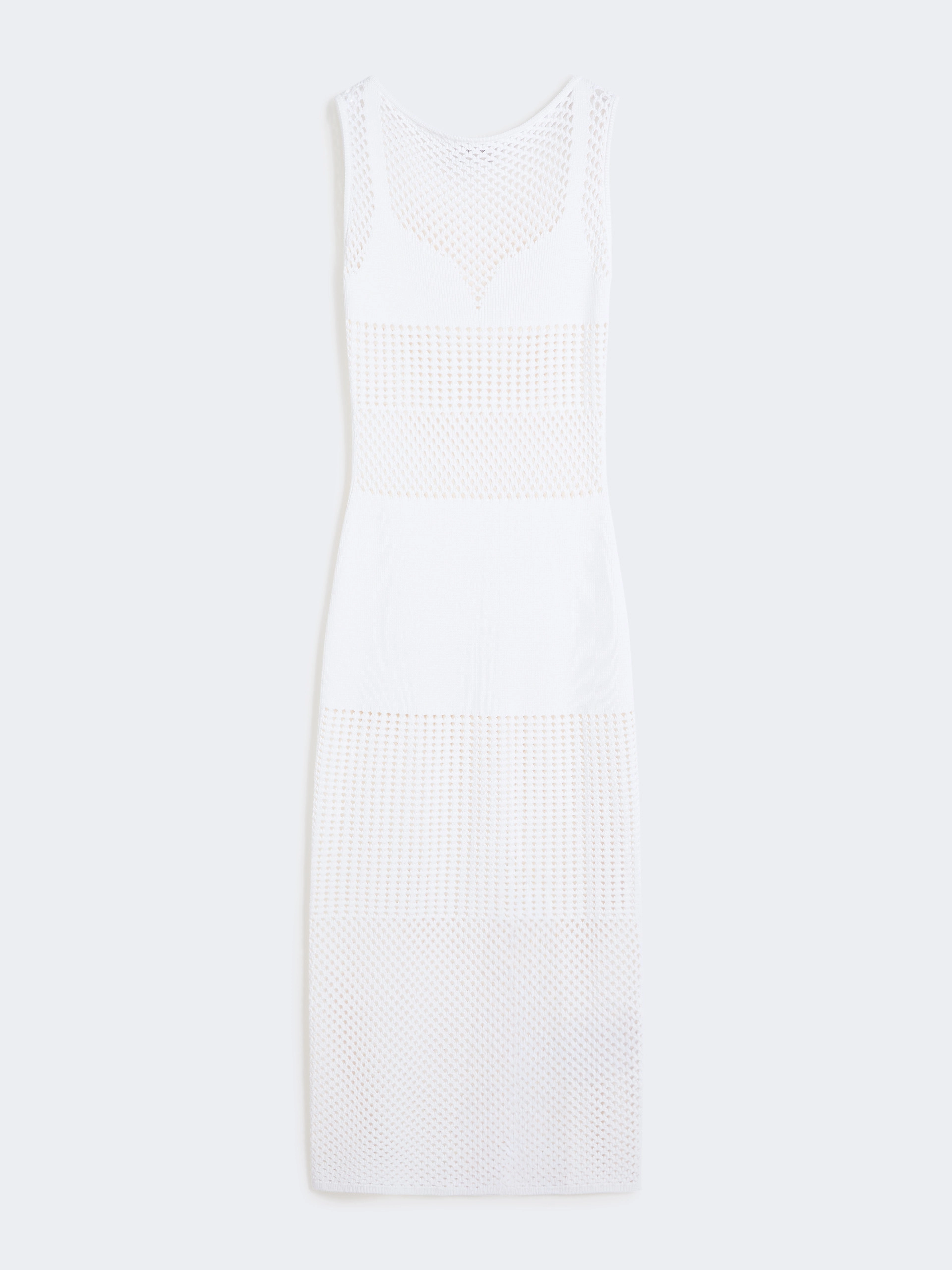 Long stretch viscose dress - WHITE - Sportmax - 5