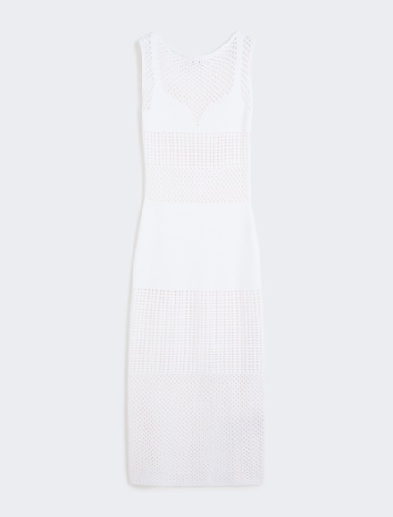 Long stretch viscose dress - WHITE - Sportmax - 6