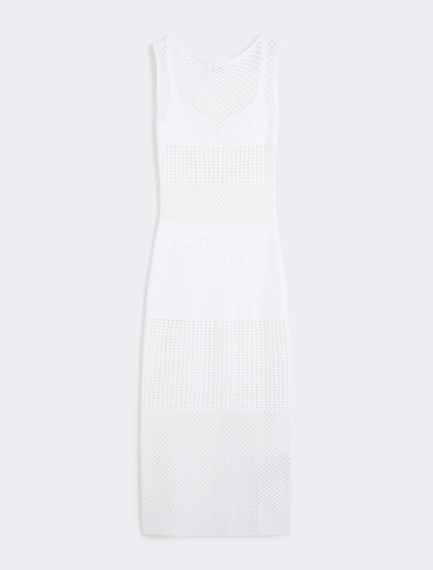 Long stretch viscose dress - WHITE - Sportmax - 6