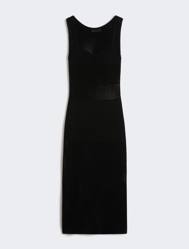 Long stretch viscose dress - BLACK - Sportmax - 6