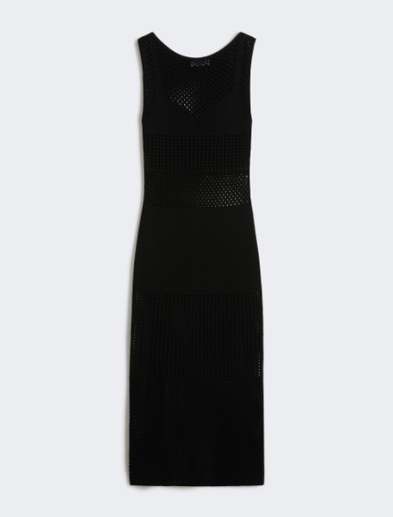 Long stretch viscose dress - BLACK - Sportmax - 6
