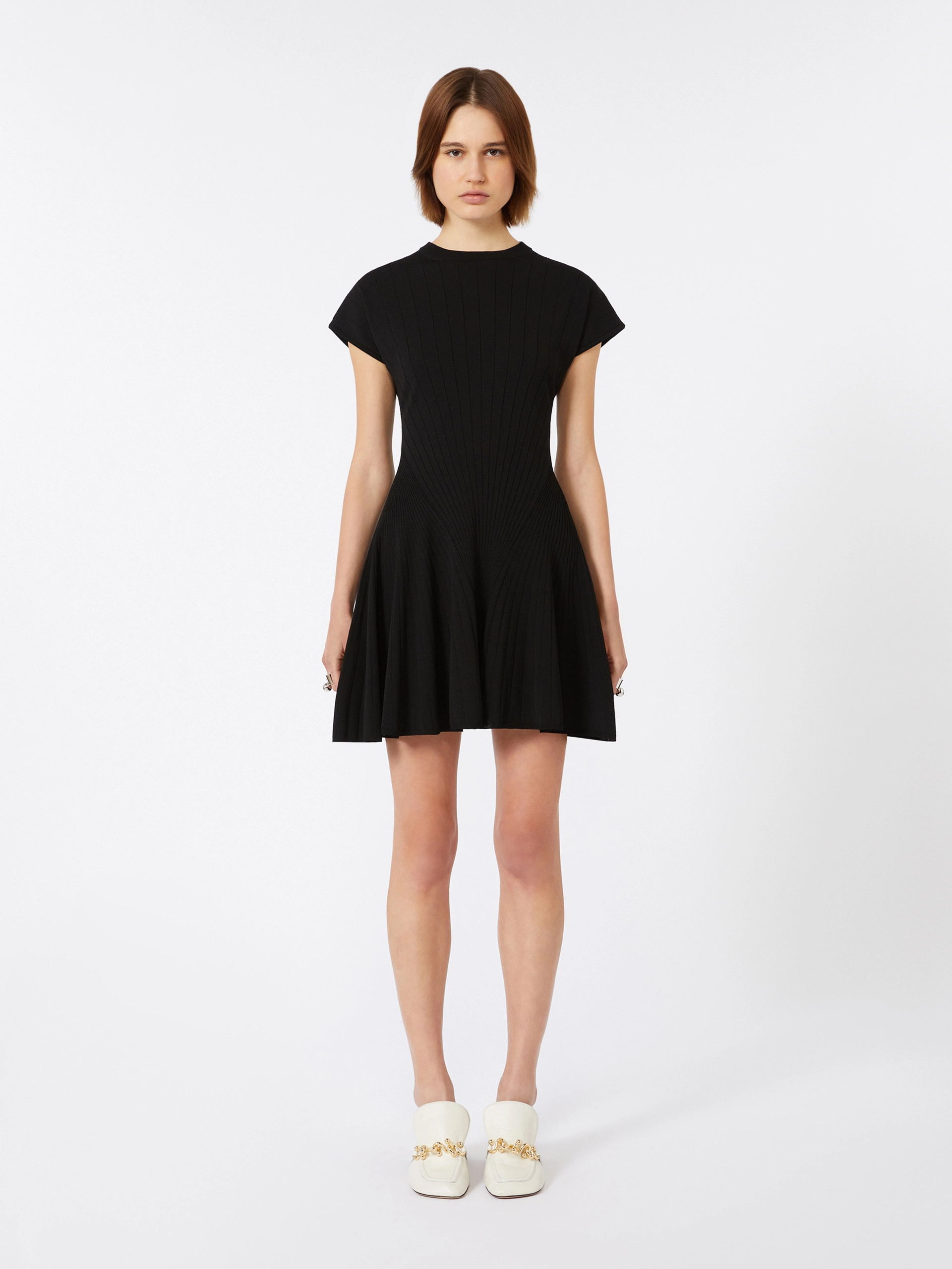 Abito aderente in vita in maglia - NERO - Sportmax - 2