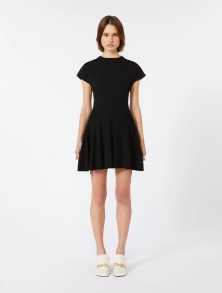 Abito aderente in vita in maglia - NERO - Sportmax - 2