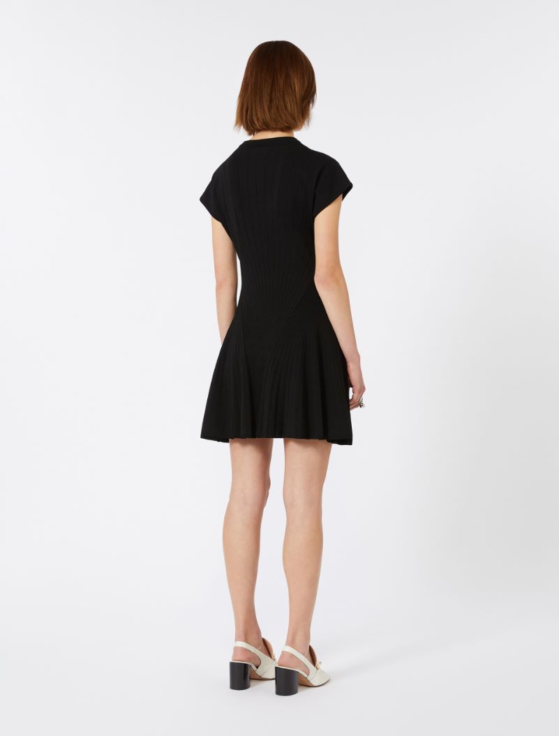 Knit dress, fitted at the waist - BLACK - Sportmax - 3