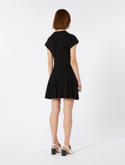 Abito aderente in vita in maglia - NERO - Sportmax - 3