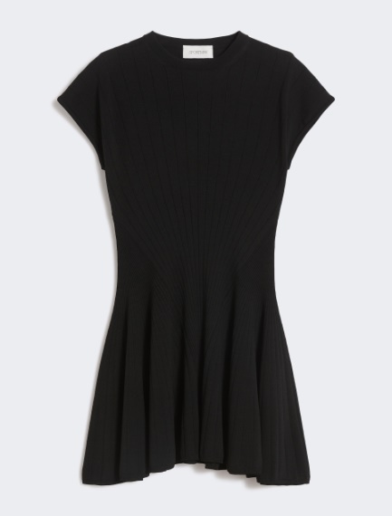 Knit dress, fitted at the waist - BLACK - Sportmax - 6