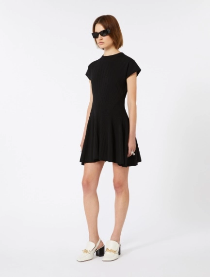 Abito aderente in vita in maglia - NERO - Sportmax - 1