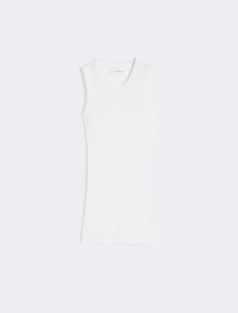 Cotton vest top - WHITE - Sportmax - 7